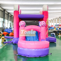 Barbie theme inflatable jumper water slide combo