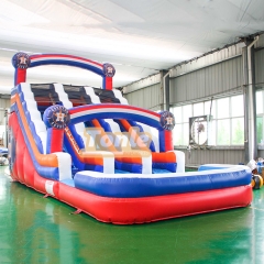 Astros theme commercial inflatable water slide