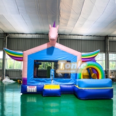 Unicorn Inflatable Jumping Castle Bounce House Water Slide Combo