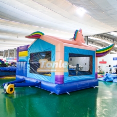 Unicorn Inflatable Jumping Castle Bounce House Water Slide Combo