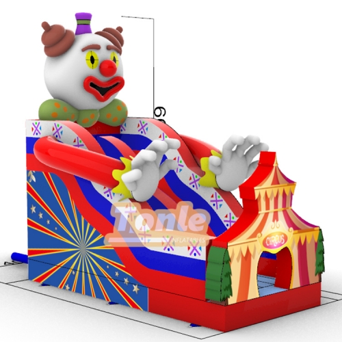 Circus Clown Inflatable Slide