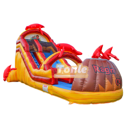 marble inflatable water slide