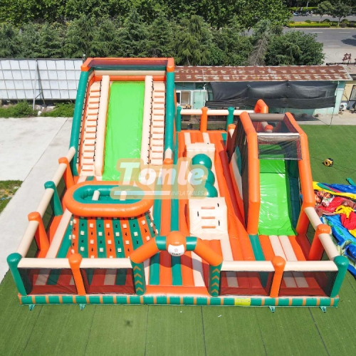 Large commercial inflatable fun city playground