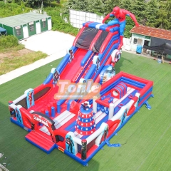 Superhero Spiderman Inflatable fun city Playground for Kids