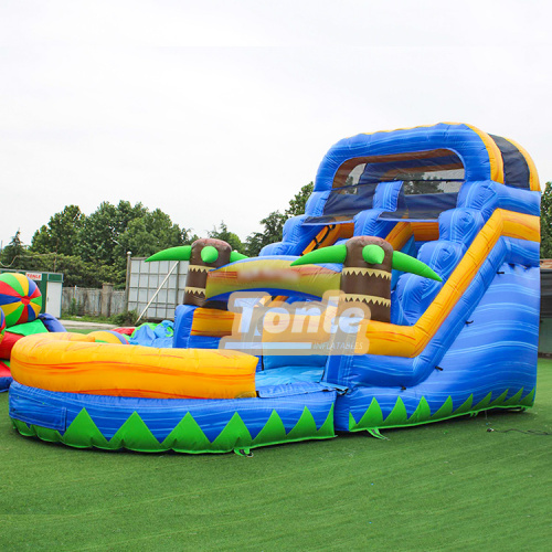 marble inflatable water slide