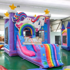 Unicorn inflatable jumper slide combo