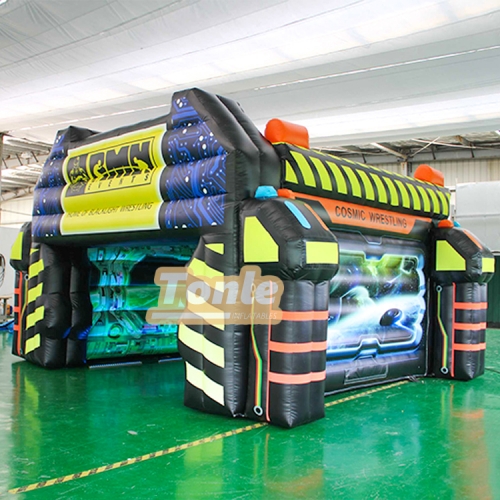 Commercial activity space inflatable tunnel