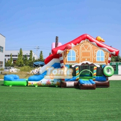 Candy House Inflatable Jumper Water Slide Combo
