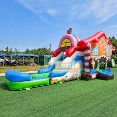 Candy House Inflatable Jumper Water Slide Combo