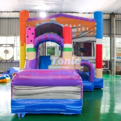 Ice Cream Popsicle Bounce House with Slide Wet/Dry