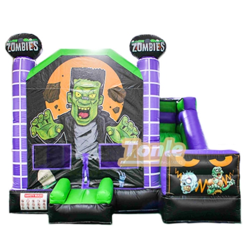 Halloween zombie inflatable jumper combo