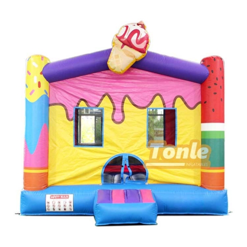 Ice cream inflatable bounce house