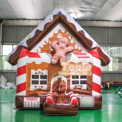 Christmas House Gingerbread Man Inflatable Bounce House Inflatable Jumper