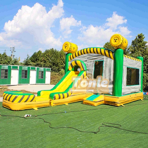 Toxic Inflatable bounce house Water Slide combo