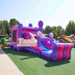 Unicorn inflatable jumper water slide combo