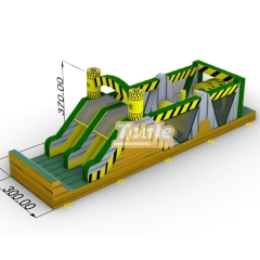 40ft Toxic Rush Obstacle Course