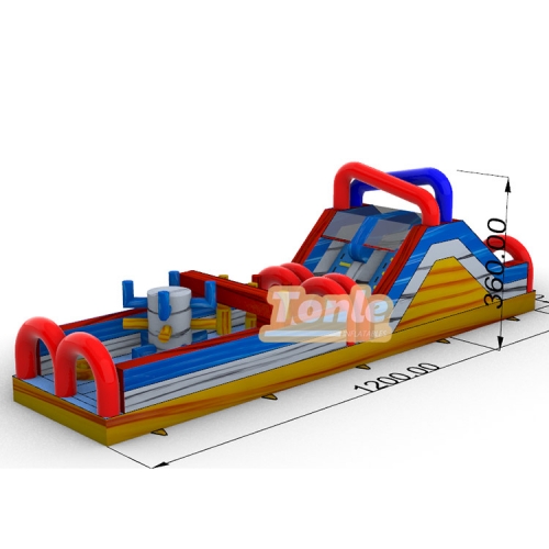 40ft Marble inflatable Obstacle Course