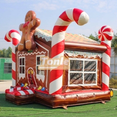 Christmas House Gingerbread Man bouncy castle Inflatable Jumper