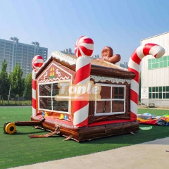 Christmas House Gingerbread Man bouncy castle Inflatable Jumper
