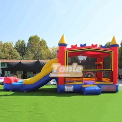 4-in-1 inflatable wet and dry bounce house combo