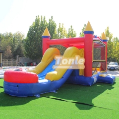 4-in-1 inflatable wet and dry bounce house combo