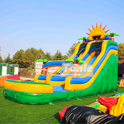 marble inflatable water slide