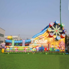 Circus Ferris wheel themed inflatable slide