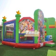 Super Mario Inflatable Bounce House Slide Combo