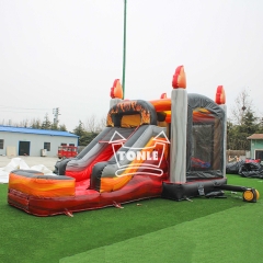 Monster Truck Inflatable bouncer wet/dry combo