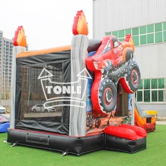 Monster Truck Inflatable bouncer wet/dry combo