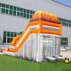 15ft Volcano inflatable water slide