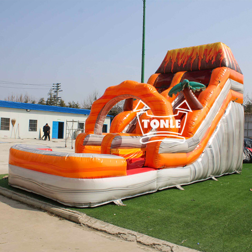 marble inflatable water slide