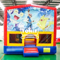 moon bounce with banner