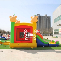 China factory Piggy inflatable jumper with water slide combo