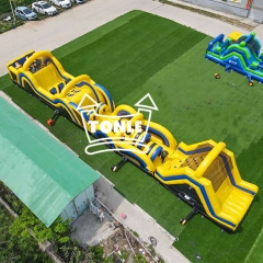 82FT Yellow inflatable Assault Course