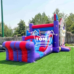 Alpaca inflatable slide llama bounce house combo
