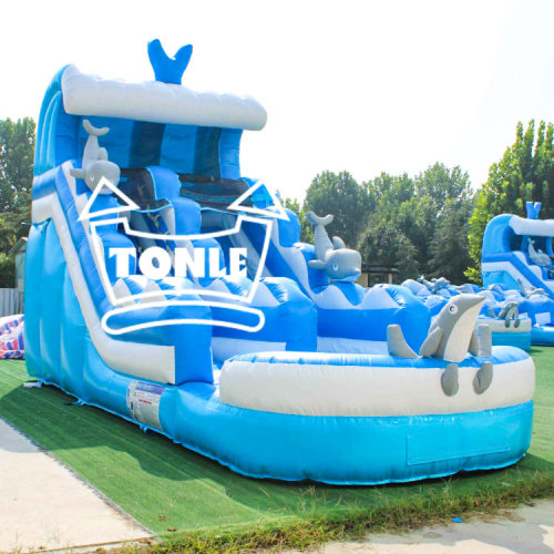 marble inflatable water slide