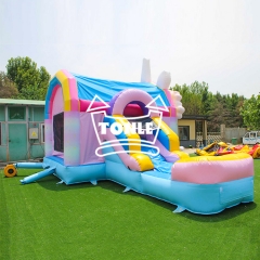 China factory Disney Princess bouncy castle water slide combo