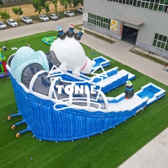 China factory Ice World inflatable Water pool slide