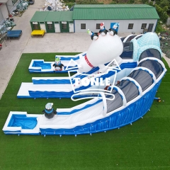double tube water slide