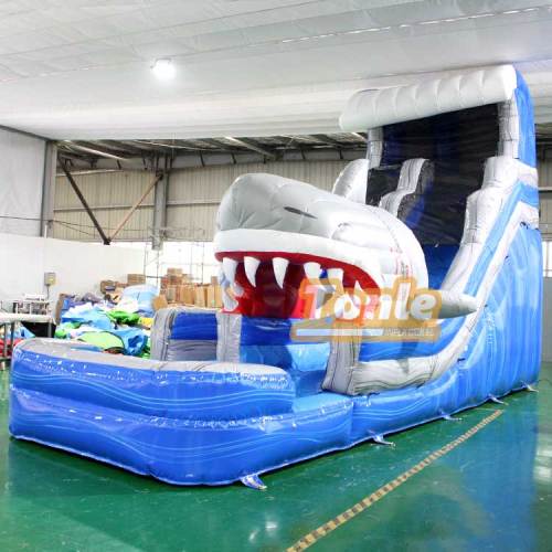 marble inflatable water slide