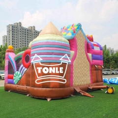 Factory Customized Candy Inflatable Jumping Castle Slide