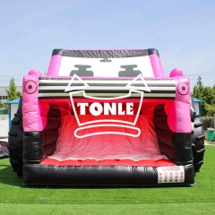 Jeep inflatable bounce jump slide combo