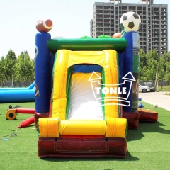 4 in1 Inflatable sports bounce house slide combo