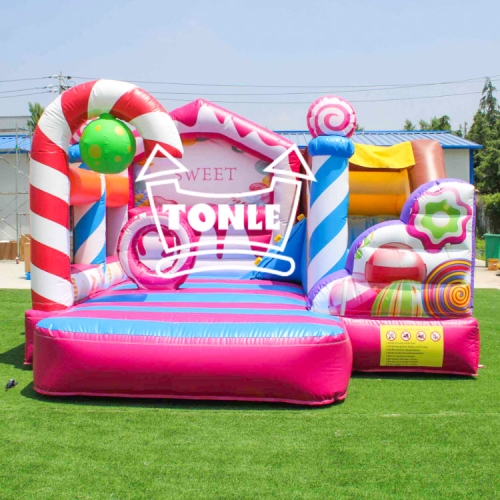 slide combo sweet candy bouncy castle