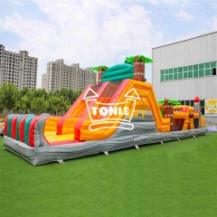 Volcano Dinosaur Commercial Grade Inflatable Obstacle Course