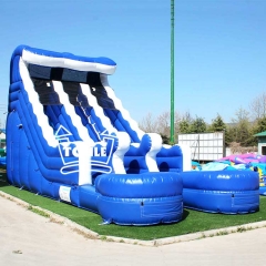 Wholesale Commercial Inflatable Water Slide blue wave slide