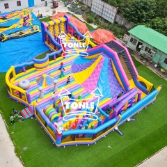 tonle inflatables Customized Irregular Inflatable Theme Park Playground