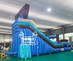 18ft South Beach Single Lane Inflatable Water Slide for sale