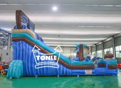 18ft South Beach Single Lane Inflatable Water Slide for sale